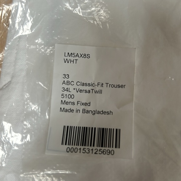 ABC Classic-Fit Trouser 33W x 34L (NWT) - Picture 5 of 5